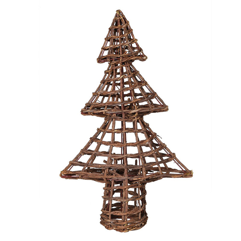 Large Rattan Tiered Tree