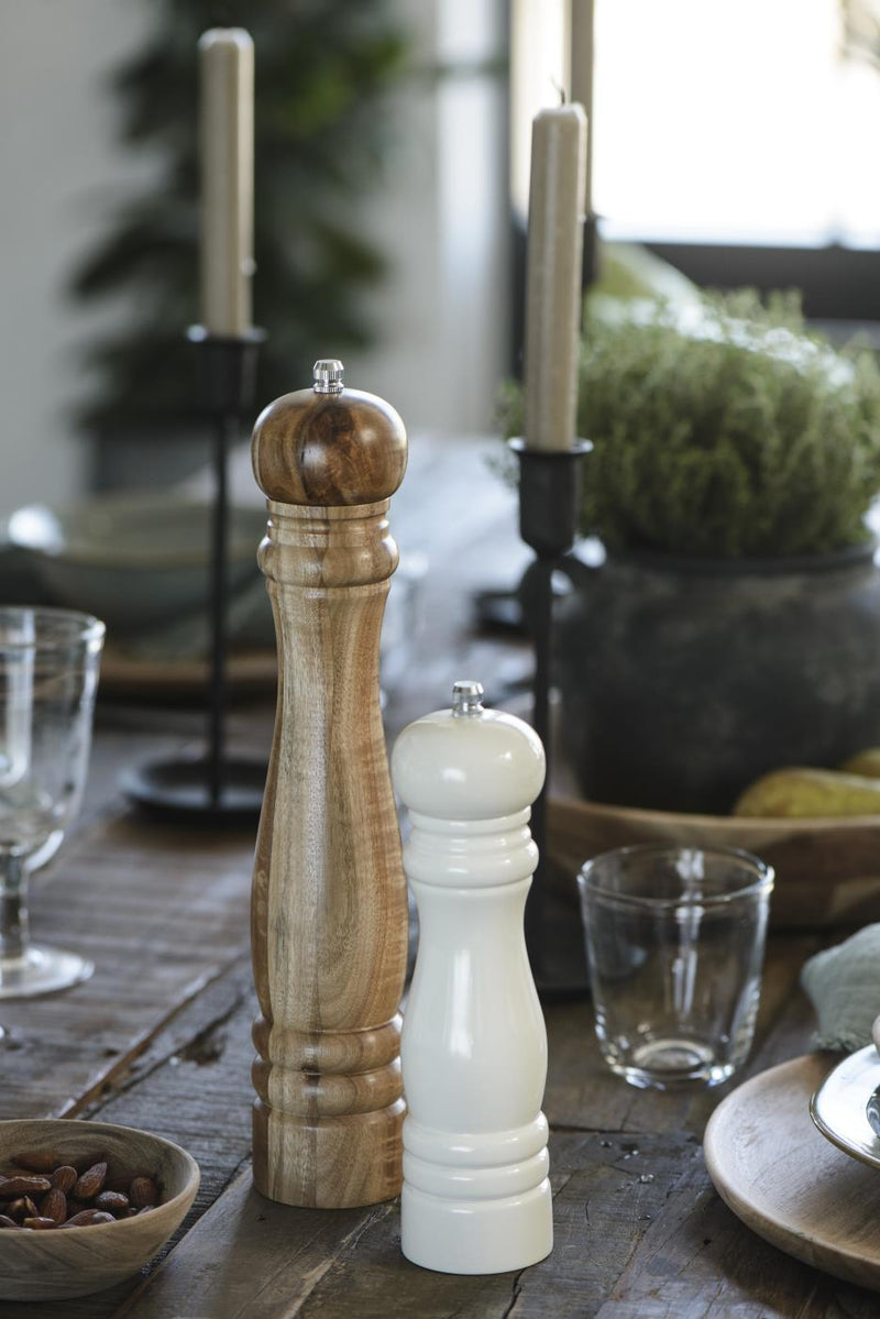 White Salt & Pepper Mill