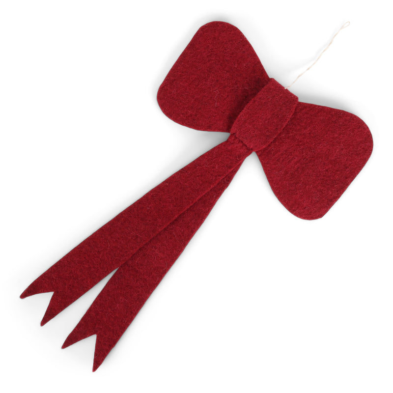 Large Felt Red Bow