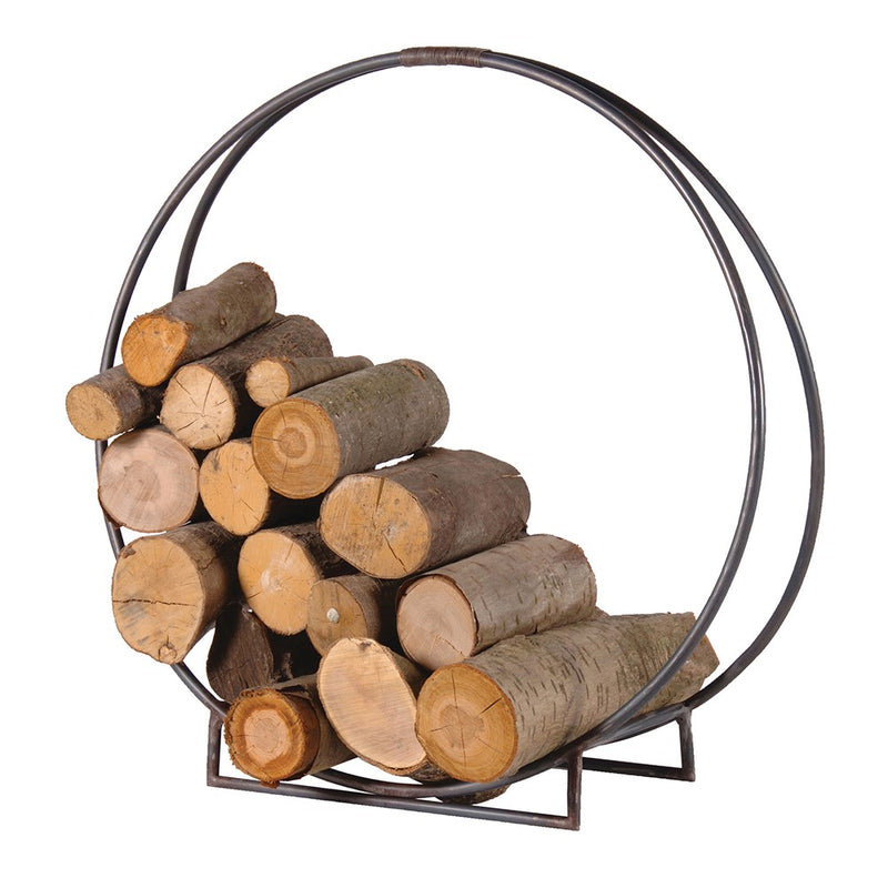 Metal Circle Log Holder