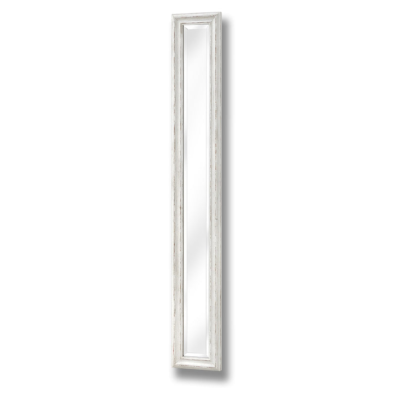 Antique White Narrow Wall Mirror