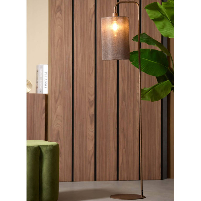 DOMIO Fabric/Wood Floor Lamp