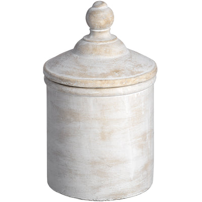 Small Chalk Antique Canister