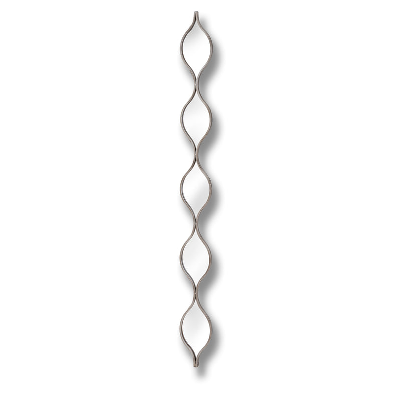 Silver Teardrop Hanging Mirror
