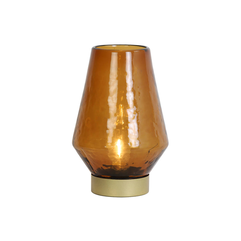 JAVA Brown/Gold Table Lamp 16 x 23cm