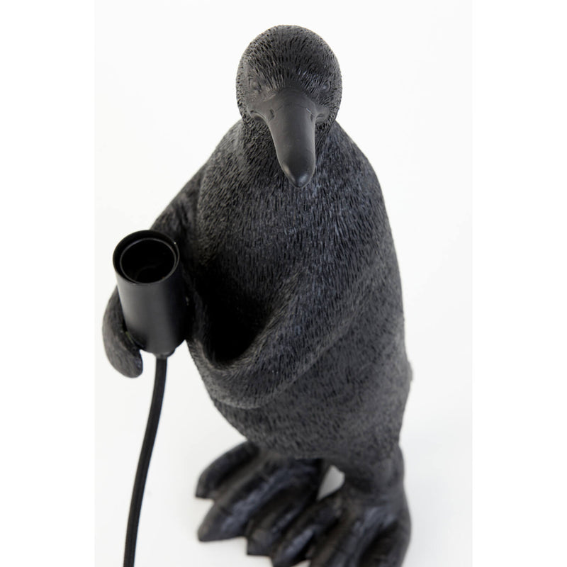 Medium Matte Black Penguin Table Lamp