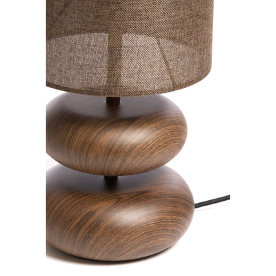 ALO Dark Wood Table Lamp