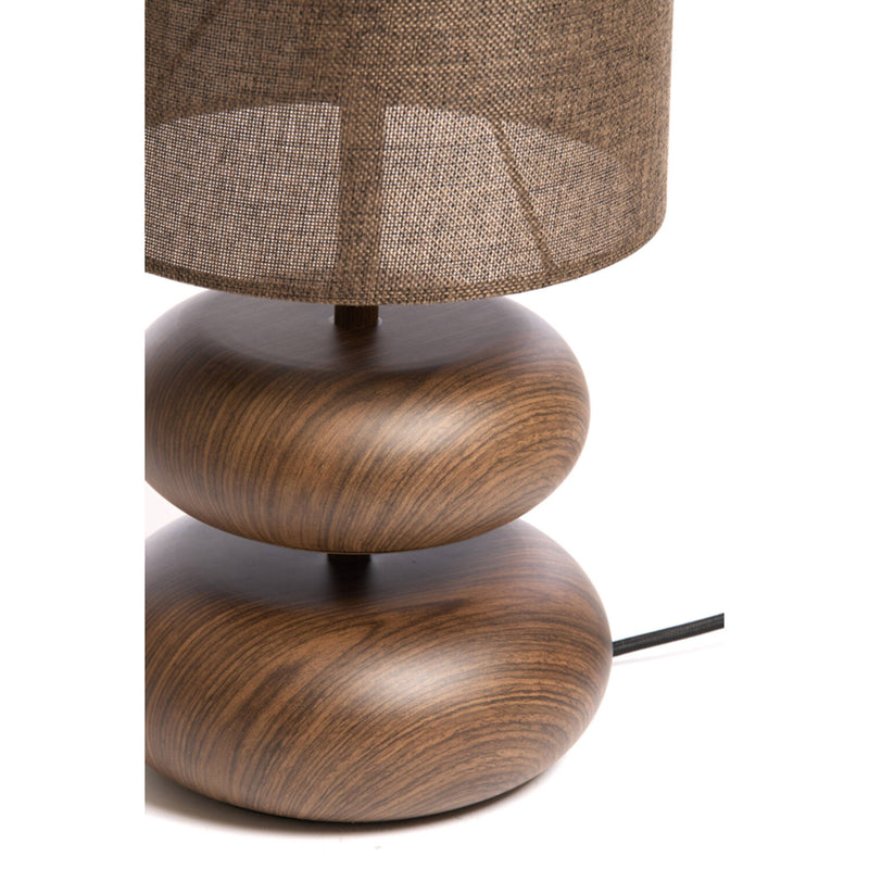 ALO Dark Wood Table Lamp