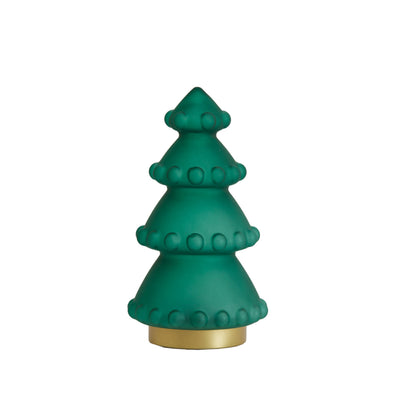28.5cm LED Matte Green Glass Tree Table Lamp