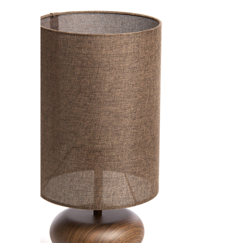 ALO Tall Dark Wood Table Lamp