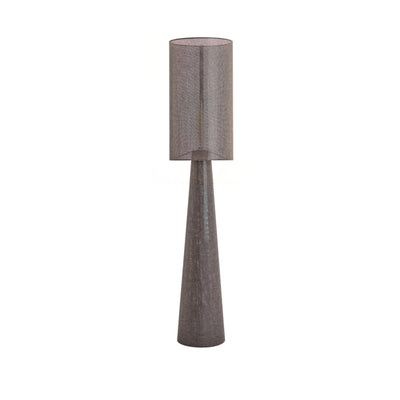 180cm Linen Grey Round Floor Lamp