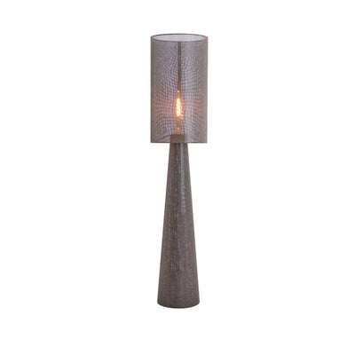 180cm Linen Grey Round Floor Lamp