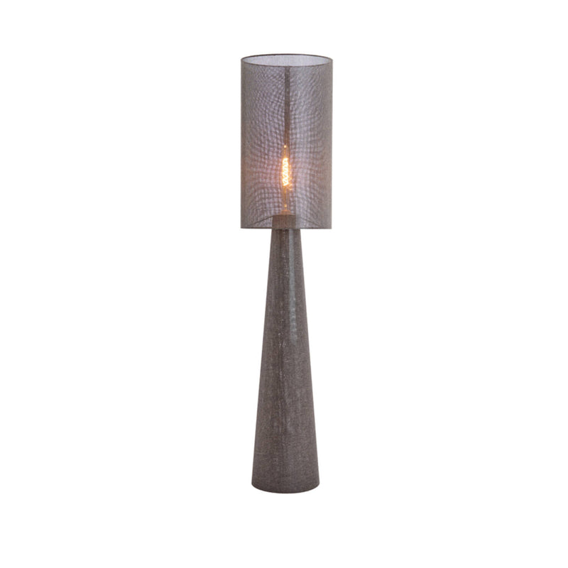 180cm Linen Grey Round Floor Lamp