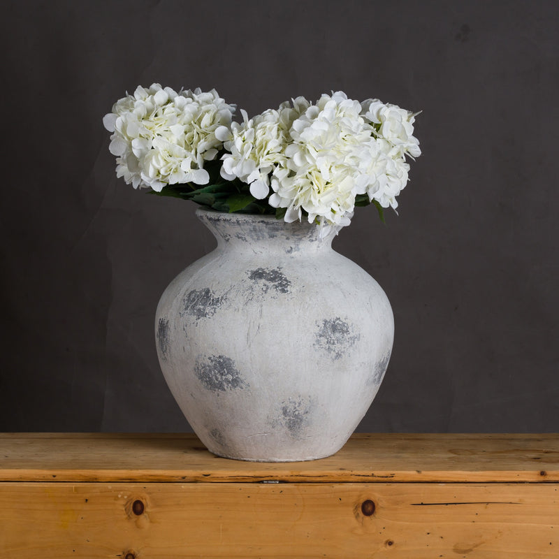 Large Antique White Vase