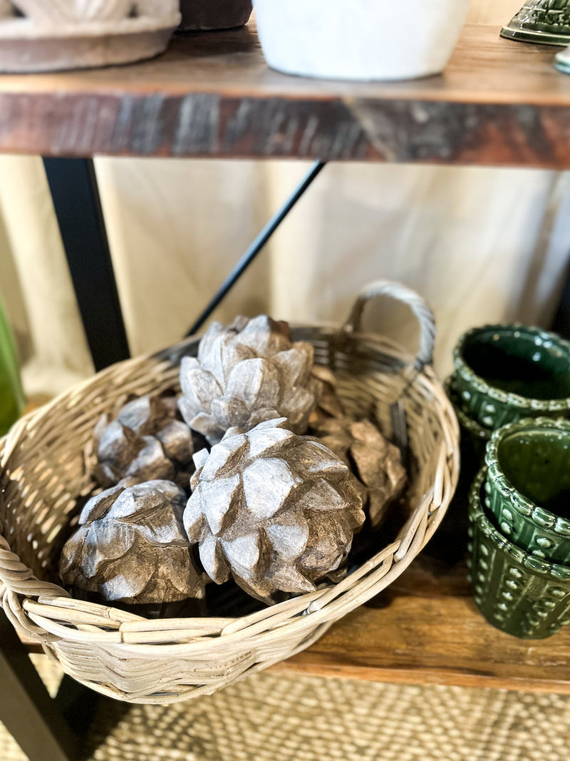 Distressed Pinecone Ornament
