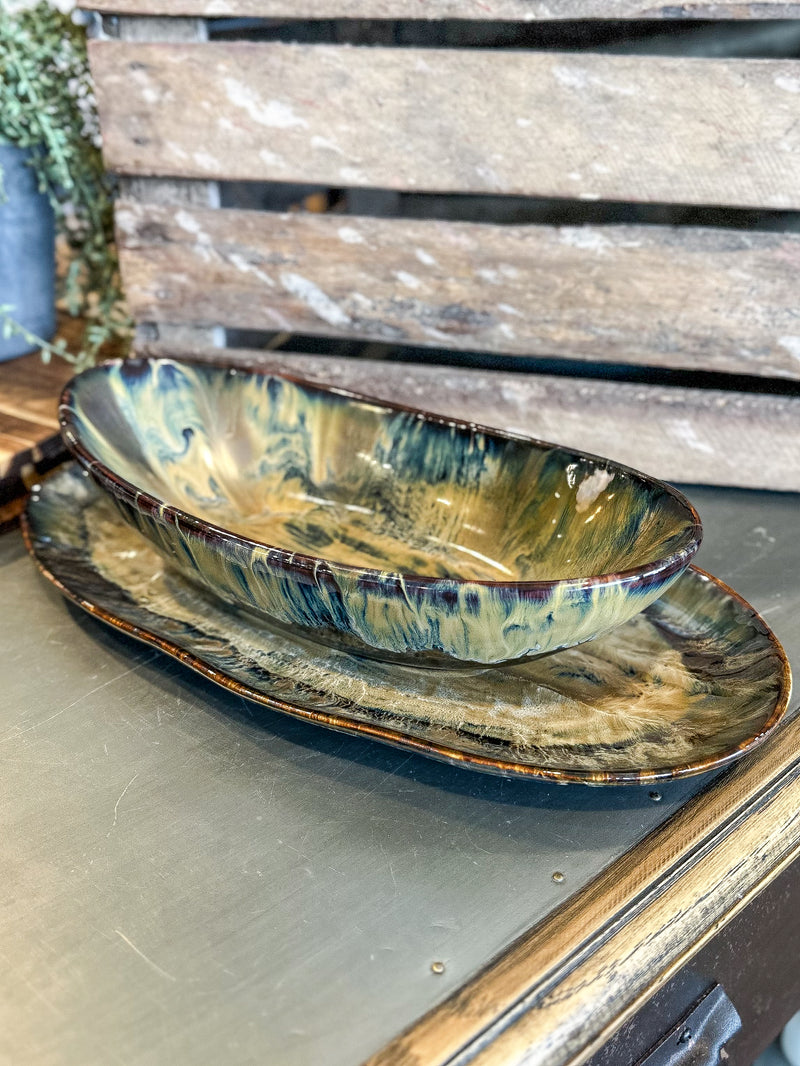 Ocean Glazed Bowl