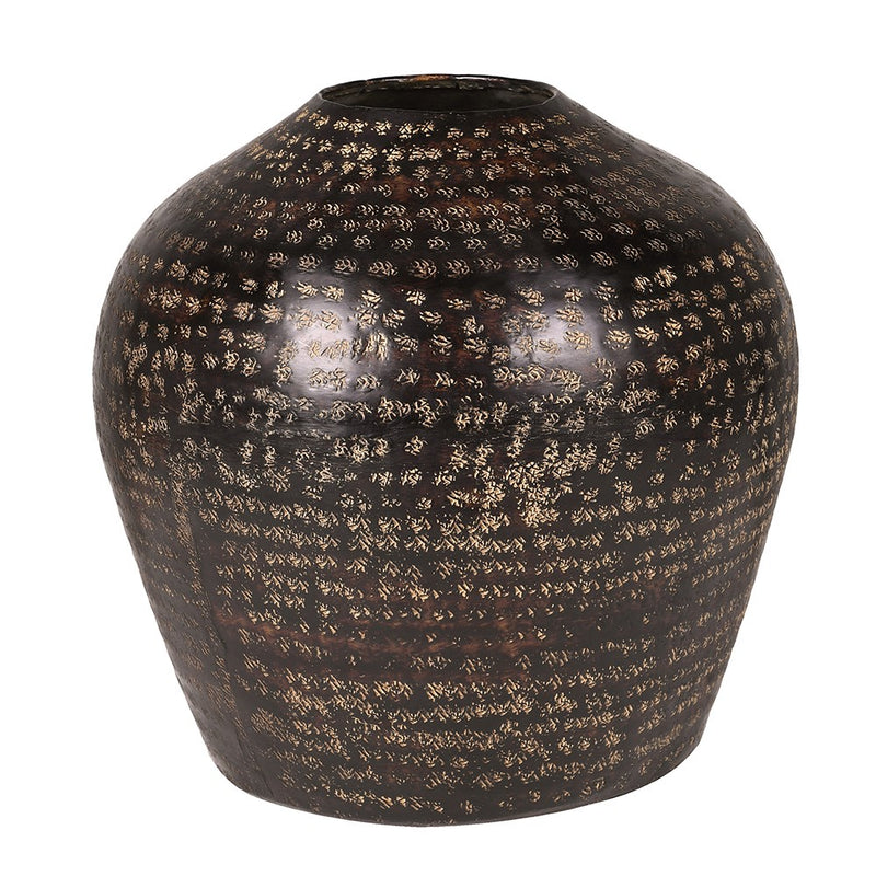 Medium Brown Patina Vase