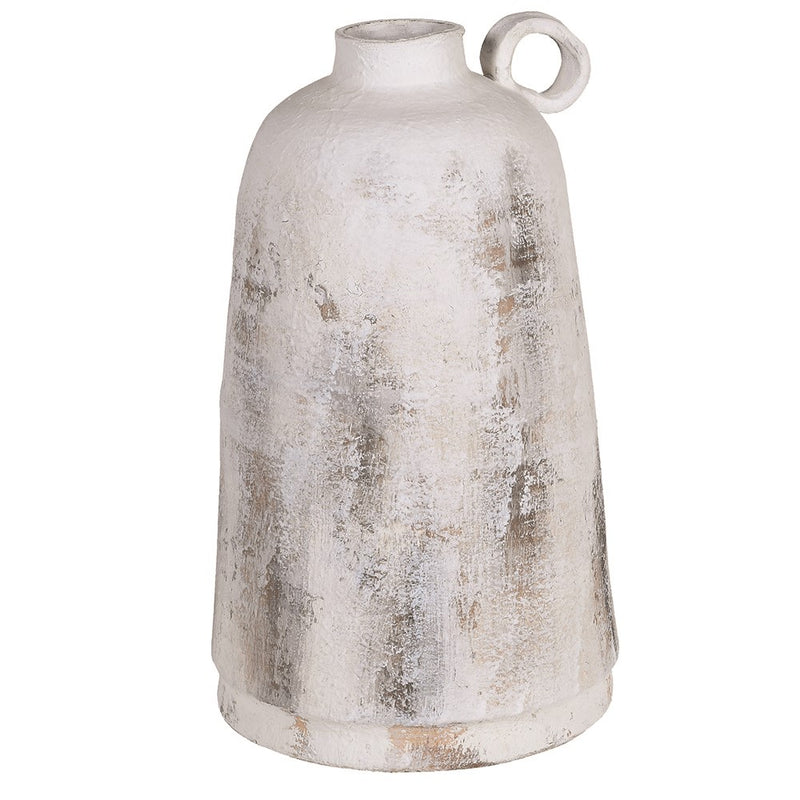 Distressed Vase With Handle