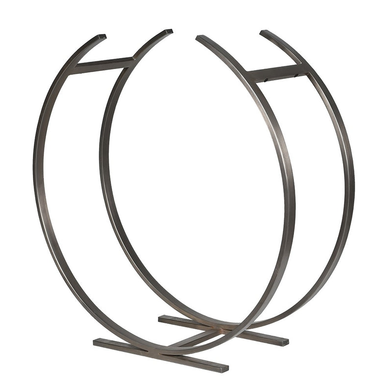 Pewter Crescent Log Holder