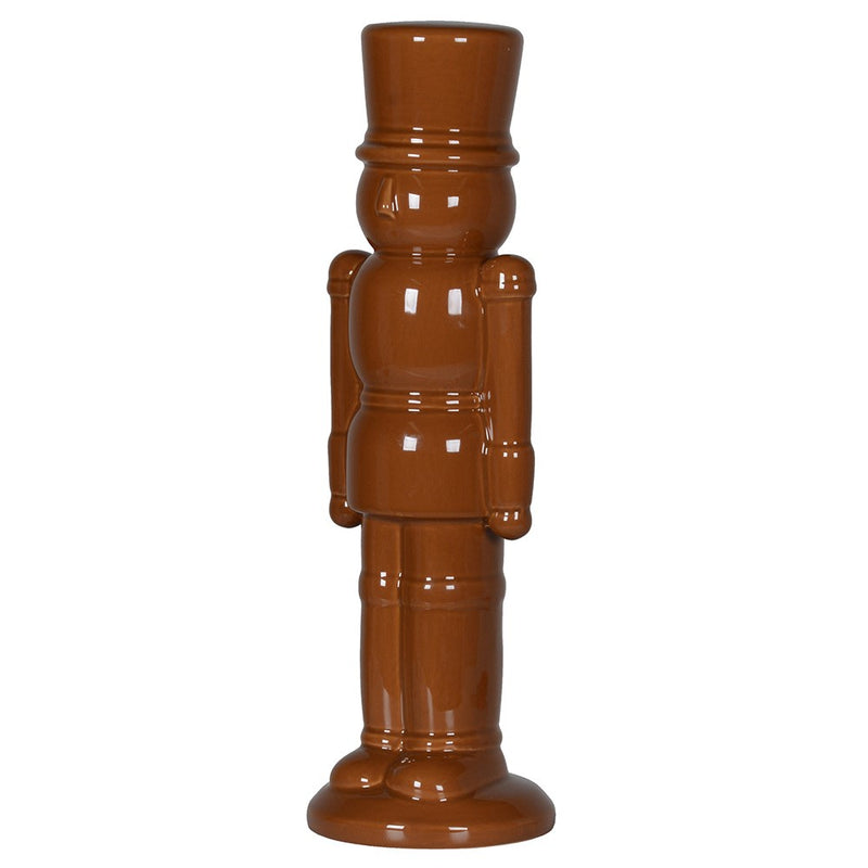 Tawny Glazed Nutcracker Decoration