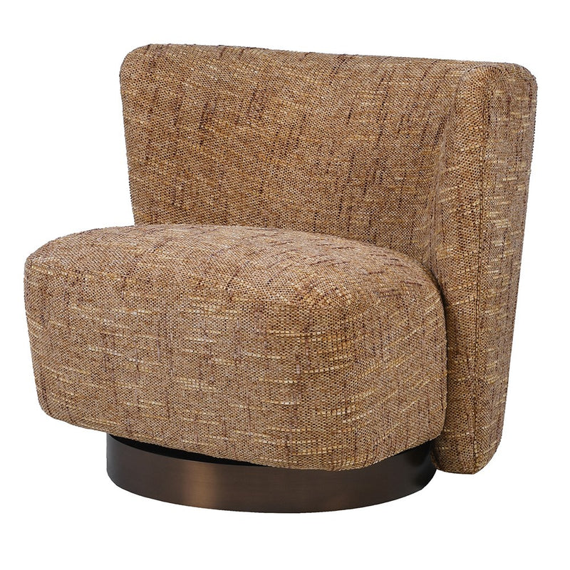 Cinnamon Textured Swivel Chair