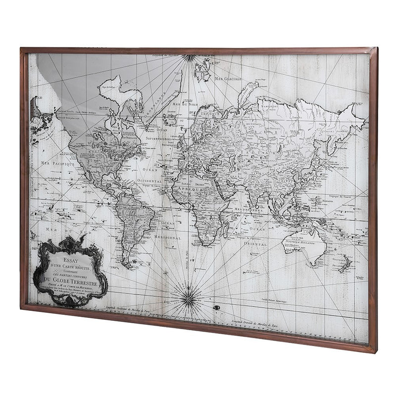 Black & White Framed Vintage Map