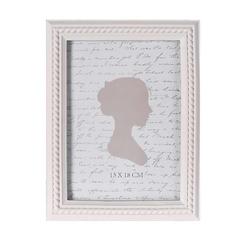 Ivory Etched Photo Frame