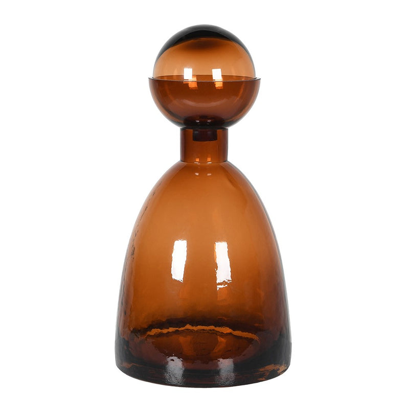 Small Glass Amber Bottle