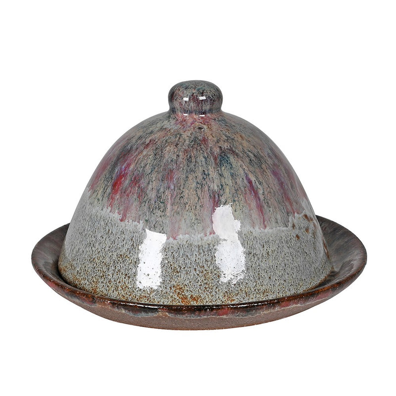 Brown Ombre Glazed Butter Dish