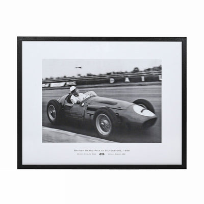 Black & White Silverstone 1956 Print