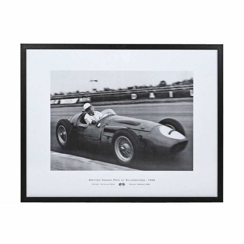 Black & White Silverstone 1956 Print