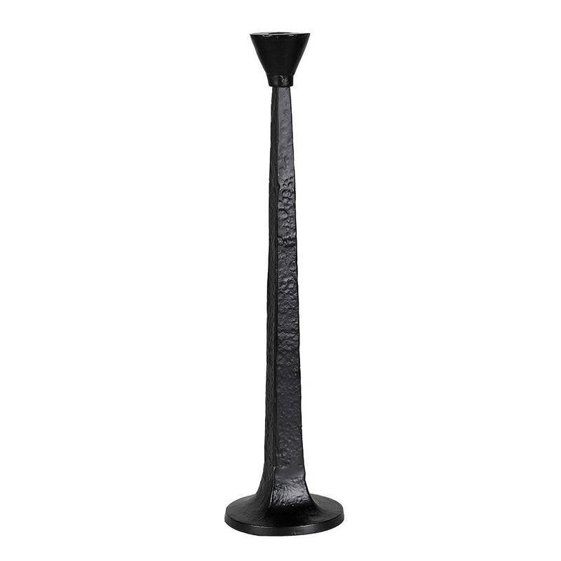 Matte Black Rustic Candlestick
