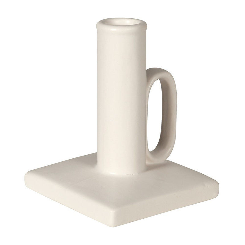 Cream Handle Candle Holder