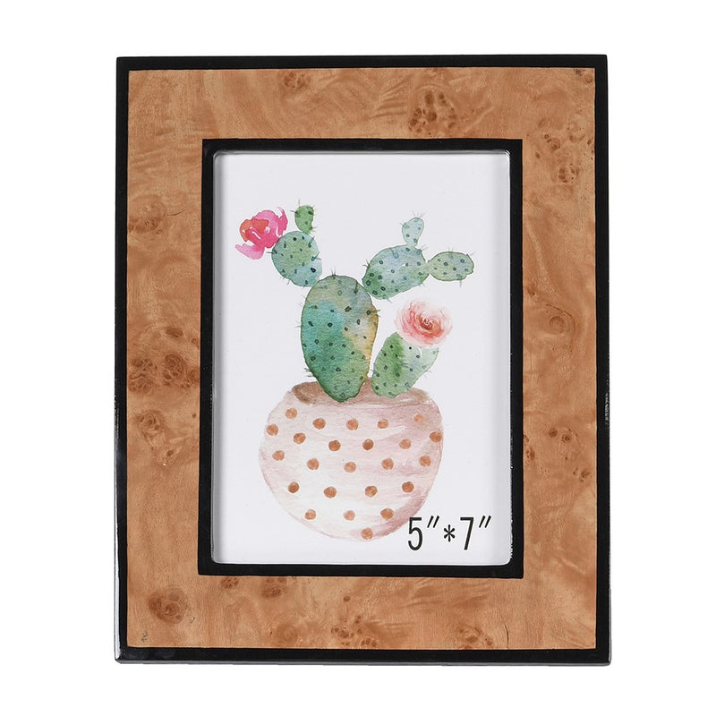 Tan Pattern Photo Frame 5x7