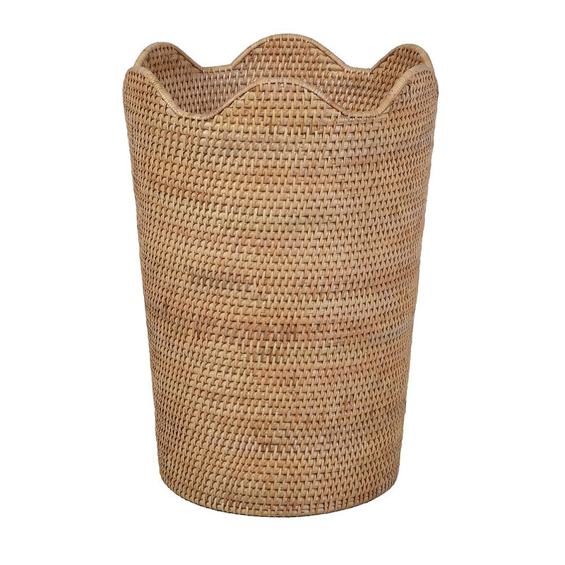 Scallop Edge Rattan Umbrella Stand