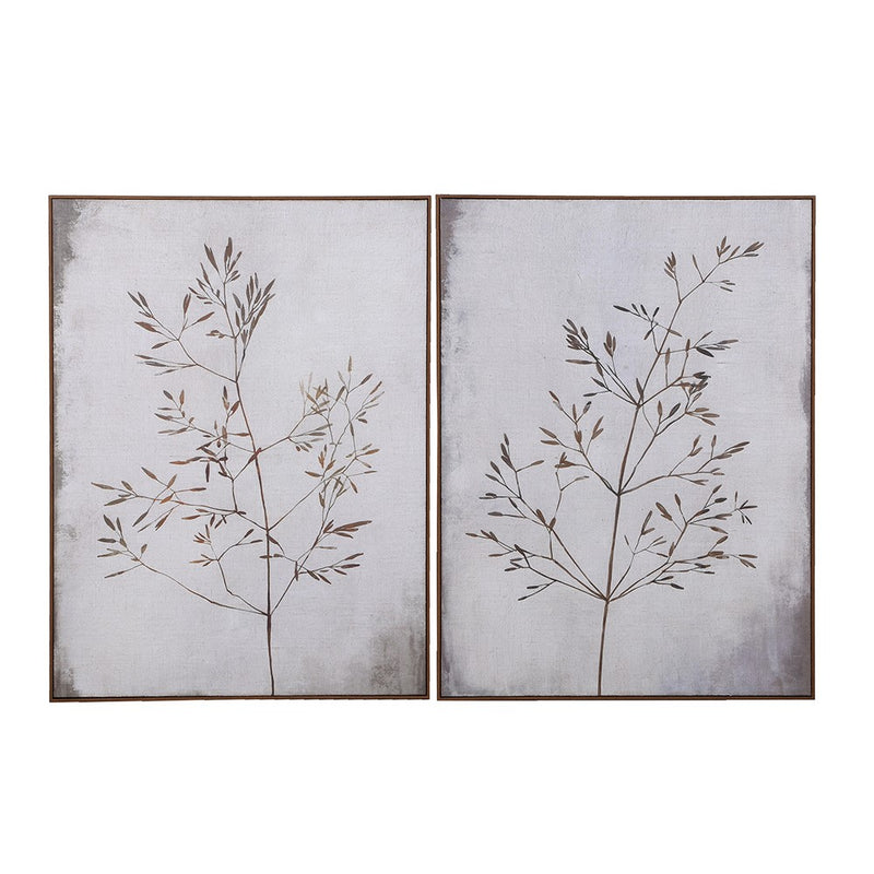 S/2 Grey Autumnal Trees Canvas&