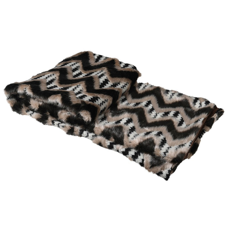 Brown Zig Zag Throw