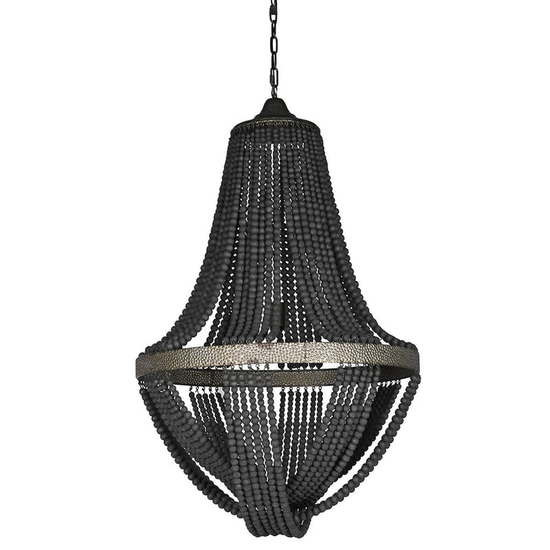 Wooden Beaded Chandelier