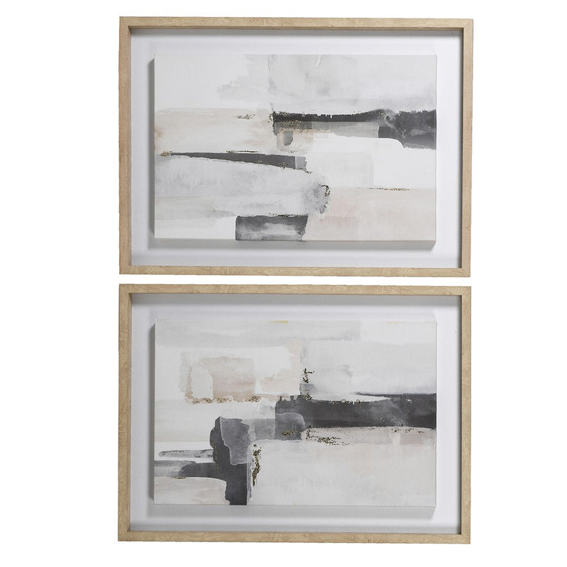 S/2 Neutral Brush Stroke Canvas&