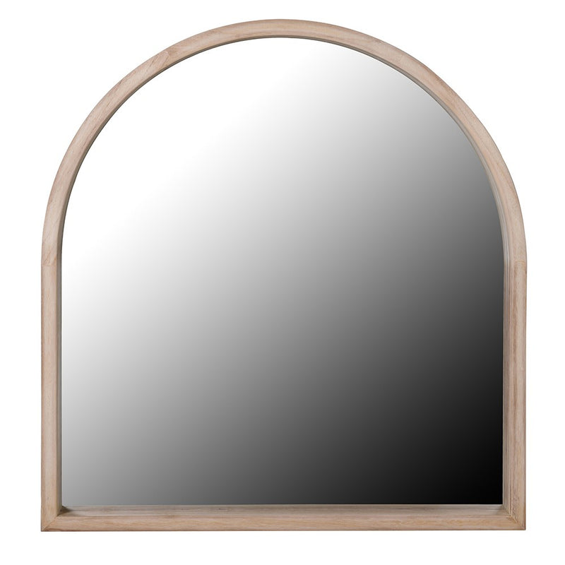 Light Washed Wood Arch Mirror