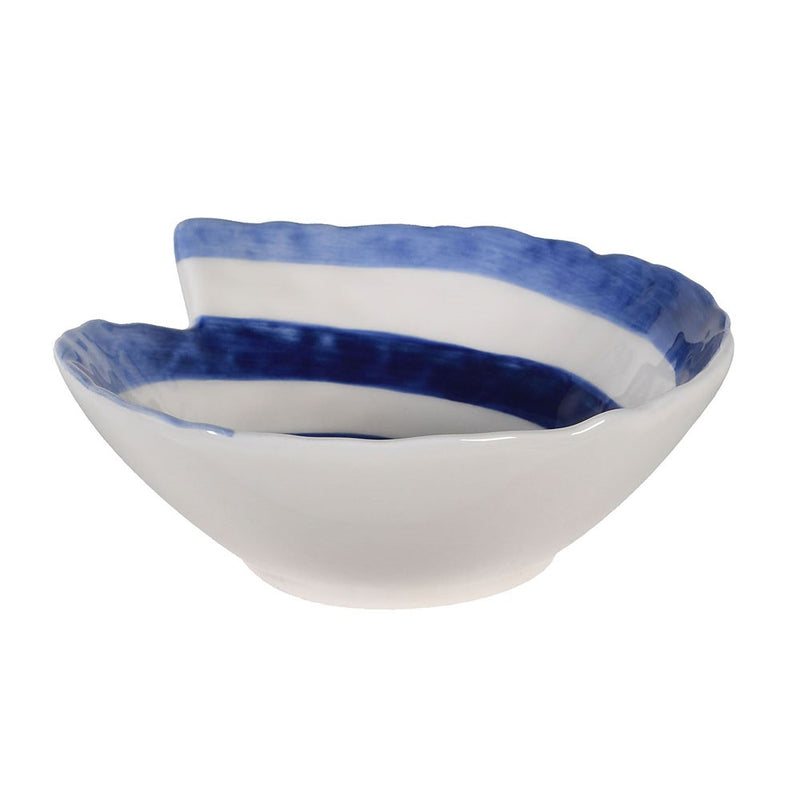 Blue & White Swirl Ceramic Bowl