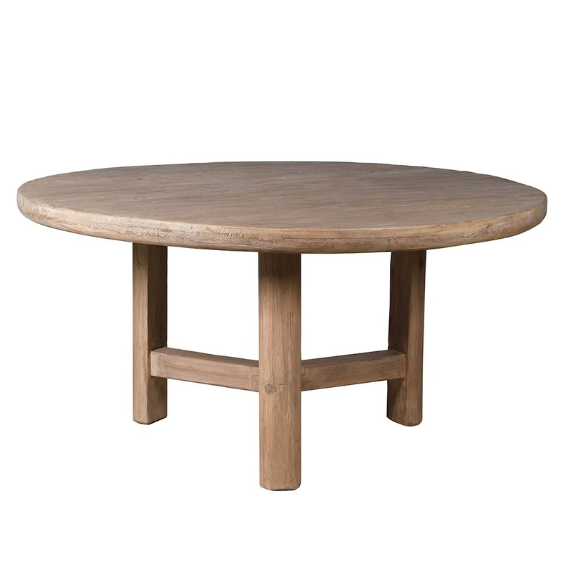 Round Reclaimed Elm Dining Table