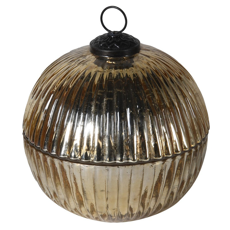 Medium Balsam/Cedar Gold Candle Pot