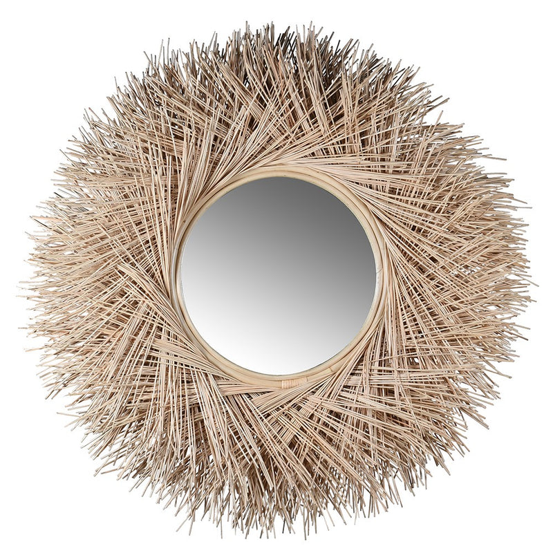 Round Birds Nest Mirror