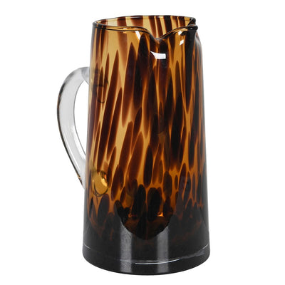 Tortoiseshell Print Glass Jug