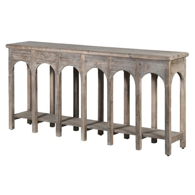 Grey Pine Arched Console Table