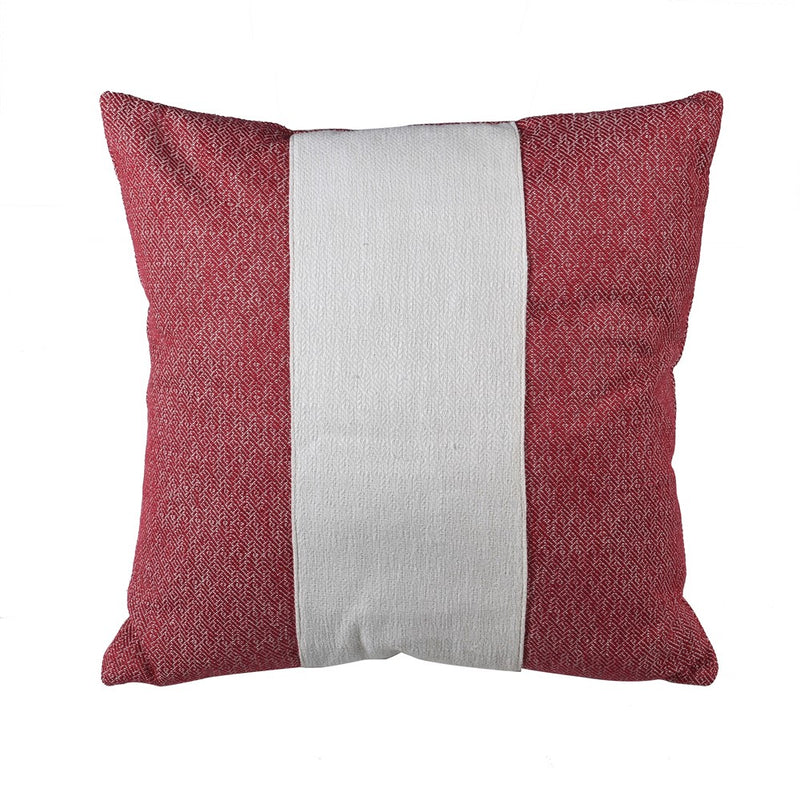 50x50 Red & White Stripe Cushion