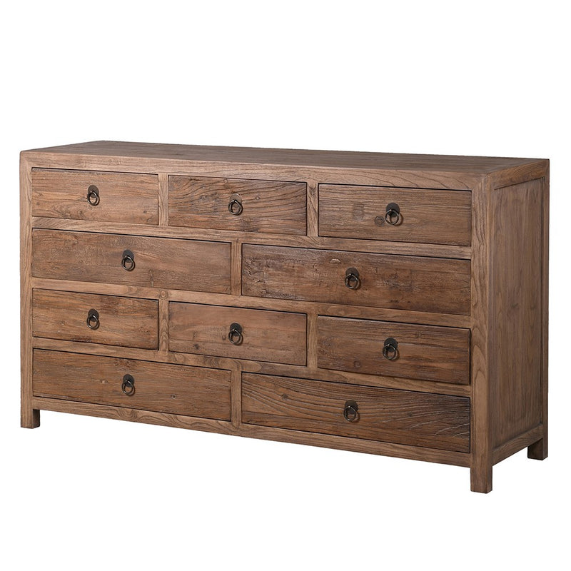 Reclaimed Elm 10 Chest Of Drawers