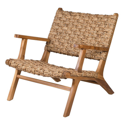 Braided Rattan Armchair