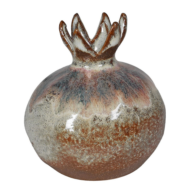 Brown Ombre Glaze Pomegranate Vase